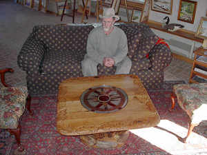 Chet Cale setting with the Bentley coffee table.