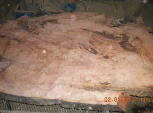 Single piece slab no seams , click to enlarge.