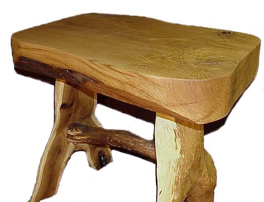 THICK oak top ( about 6 inches) on this solid oak end table.