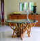 Glass top tangle table