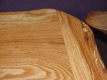 Figured grain of Kansas Burr Oak