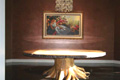 wooden top rootball table