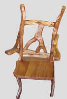 rustic oak chair