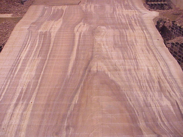 slab table book matched Claro Walnut