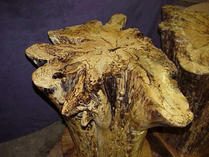 Set of twin stumps in the shoppe ready to receive final finishes.