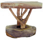 the Davi I - a rustic elegant end table with THICK oak top.
