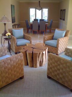 Amorphic coffee table, Siberian Elm.