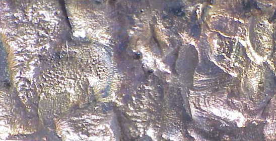 Copper, rough texture