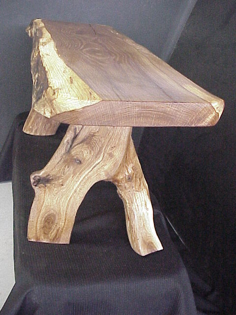 Solid Oak - 2 inch thick seat - fine finish w/ hand rubbed teak oils