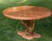 wooden stump table