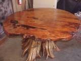 Rare & unique - solid burl - one piece top - conference table in progress.