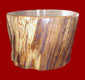 the oak log end table