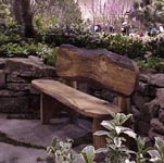 Rustic spalted oak bench. by Just