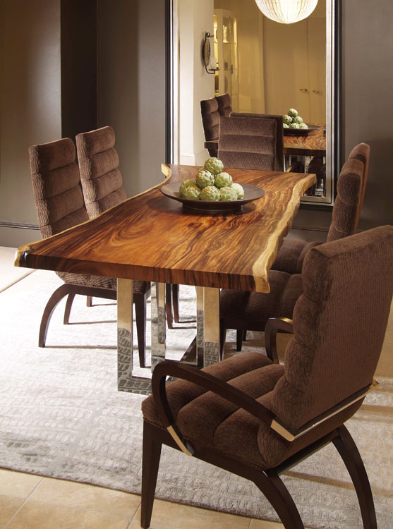 Finished Claro Slab table with stainless legs ( scroll down ) .