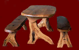 wooden top table re tree table IV